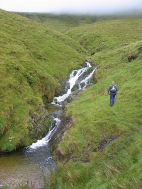 Energetic stream in the valley