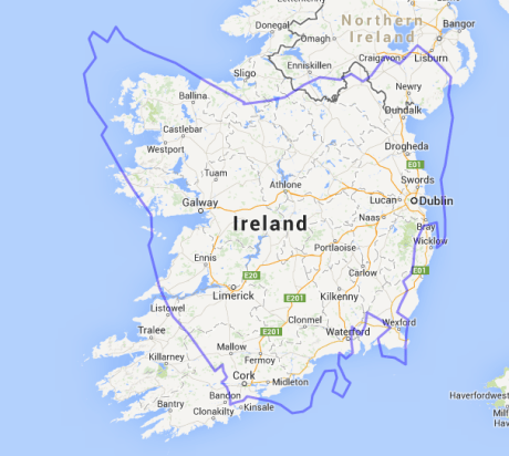 Map Tasmania Ireland 20440